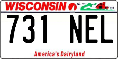 WI license plate 731NEL
