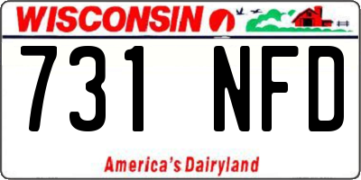 WI license plate 731NFD