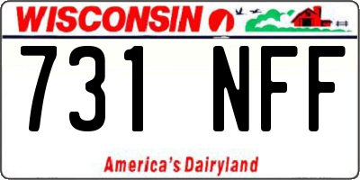 WI license plate 731NFF