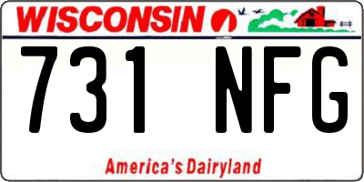 WI license plate 731NFG