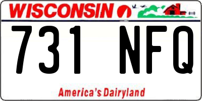 WI license plate 731NFQ