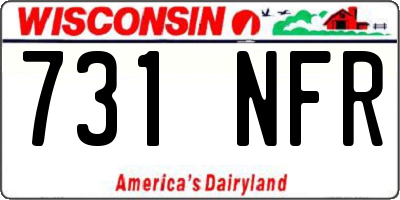 WI license plate 731NFR