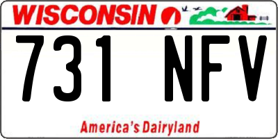 WI license plate 731NFV