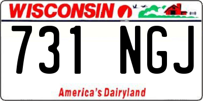 WI license plate 731NGJ