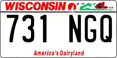 WI license plate 731NGQ
