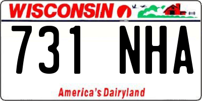 WI license plate 731NHA