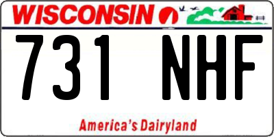 WI license plate 731NHF