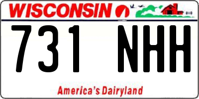 WI license plate 731NHH