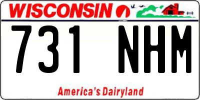 WI license plate 731NHM