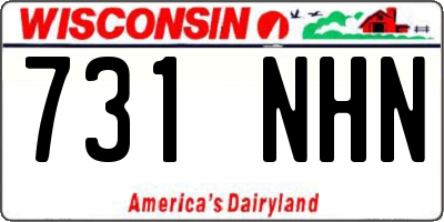 WI license plate 731NHN