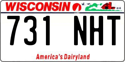 WI license plate 731NHT