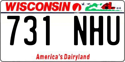 WI license plate 731NHU