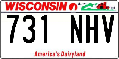 WI license plate 731NHV
