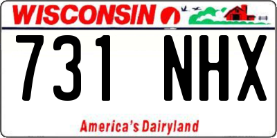 WI license plate 731NHX