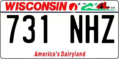 WI license plate 731NHZ