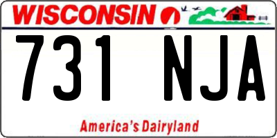 WI license plate 731NJA