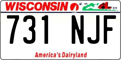 WI license plate 731NJF