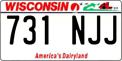 WI license plate 731NJJ