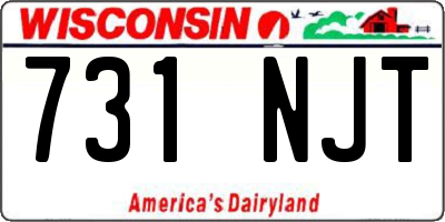 WI license plate 731NJT