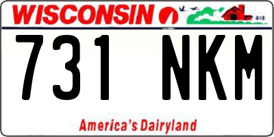 WI license plate 731NKM