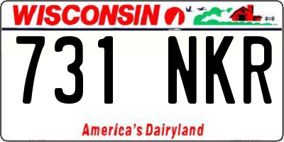 WI license plate 731NKR