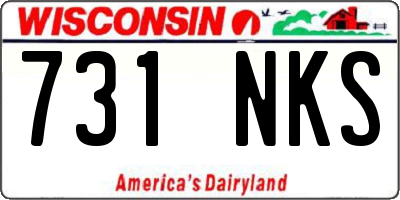 WI license plate 731NKS