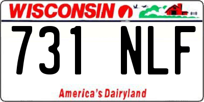 WI license plate 731NLF