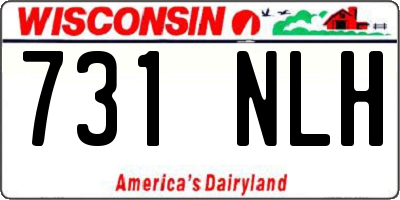 WI license plate 731NLH