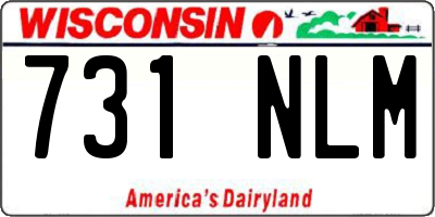 WI license plate 731NLM