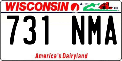 WI license plate 731NMA