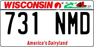 WI license plate 731NMD