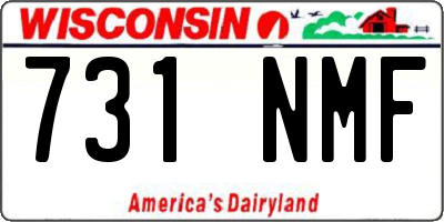 WI license plate 731NMF