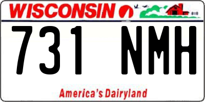 WI license plate 731NMH