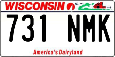 WI license plate 731NMK