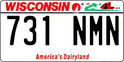 WI license plate 731NMN