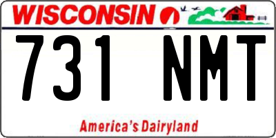 WI license plate 731NMT