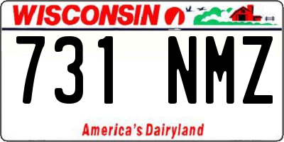 WI license plate 731NMZ