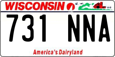 WI license plate 731NNA