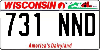 WI license plate 731NND