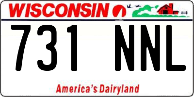 WI license plate 731NNL
