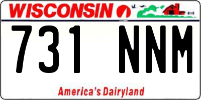 WI license plate 731NNM
