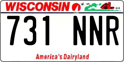WI license plate 731NNR