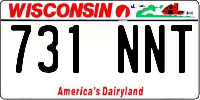 WI license plate 731NNT