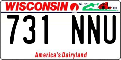 WI license plate 731NNU