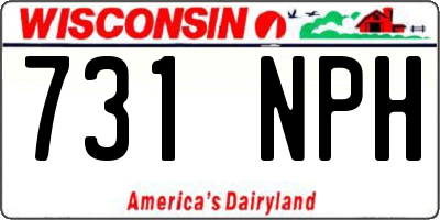 WI license plate 731NPH