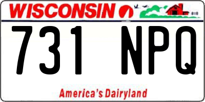 WI license plate 731NPQ
