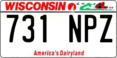 WI license plate 731NPZ