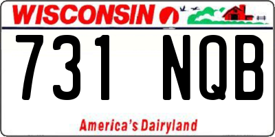 WI license plate 731NQB