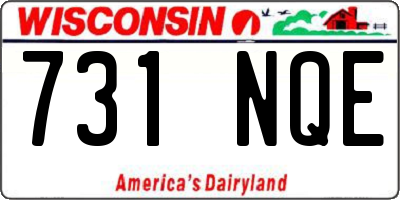 WI license plate 731NQE
