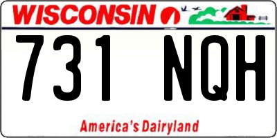 WI license plate 731NQH